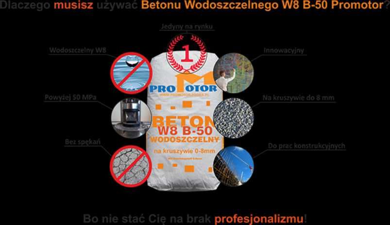 Beton monolit B50 zaprawa wodoszczelna w worku cement