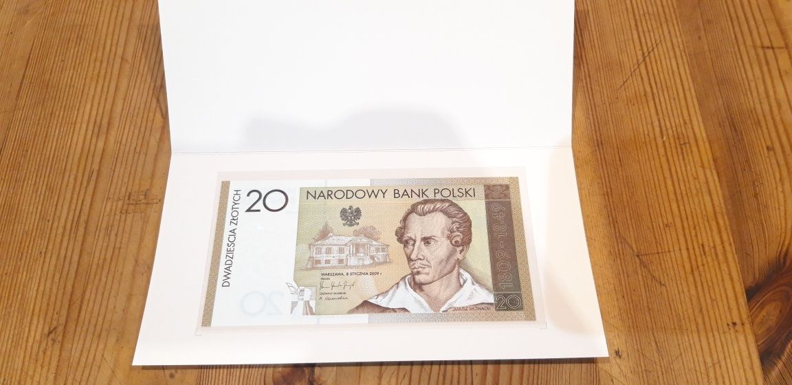 20 zł Juliusz Słowacki banknot kolekcjonerski NBP