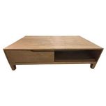 Stolik kawowy z szufladami Archita z drewna mango 124x70x36cm Bizzotto
