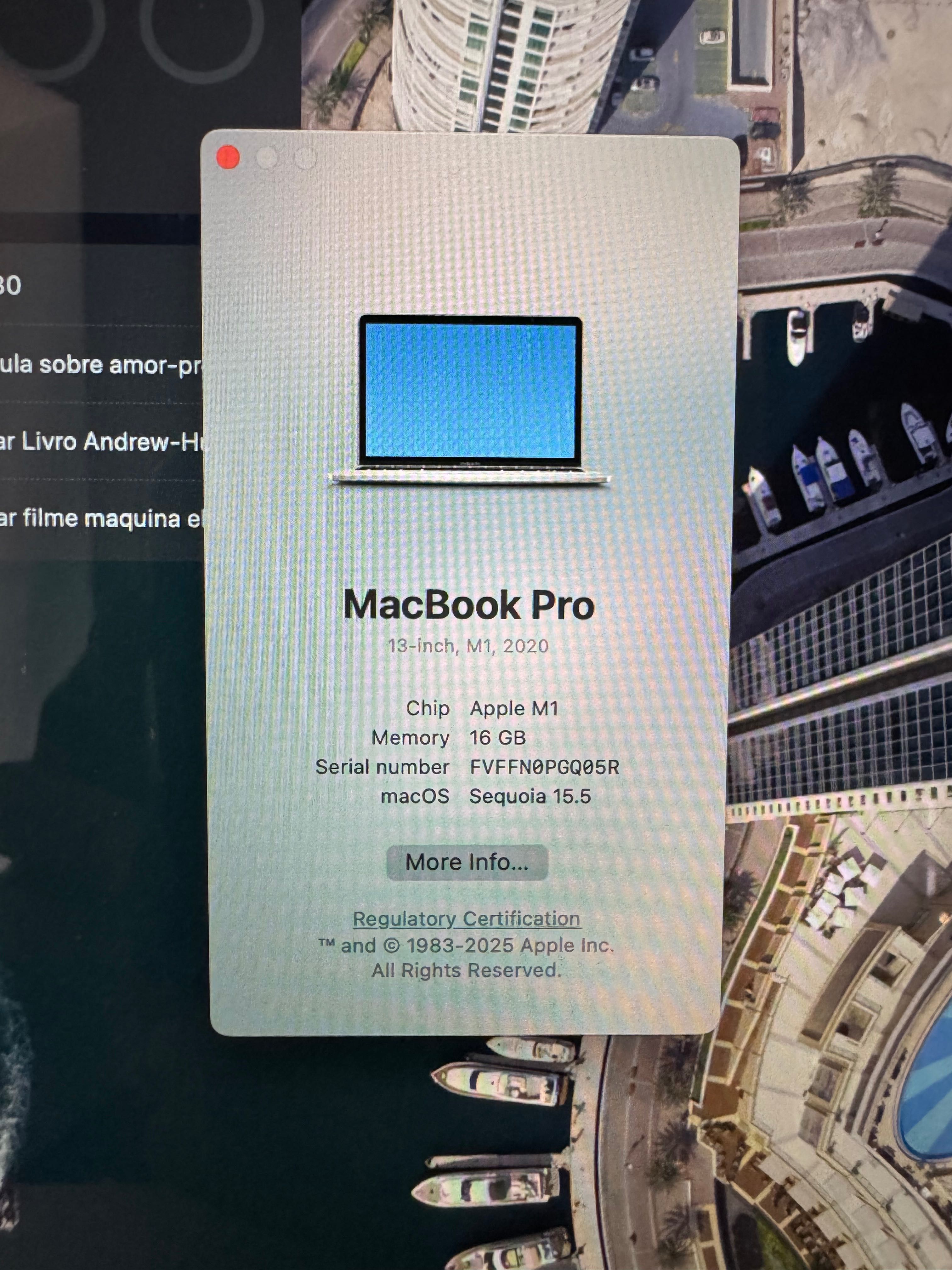 MacBook Pro 13” M1 (2020) – 16GB RAM, 512GB SSD – Excelente estado