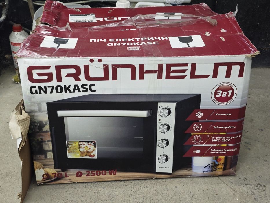 Духовка с конвекцией grunhelm 70 л