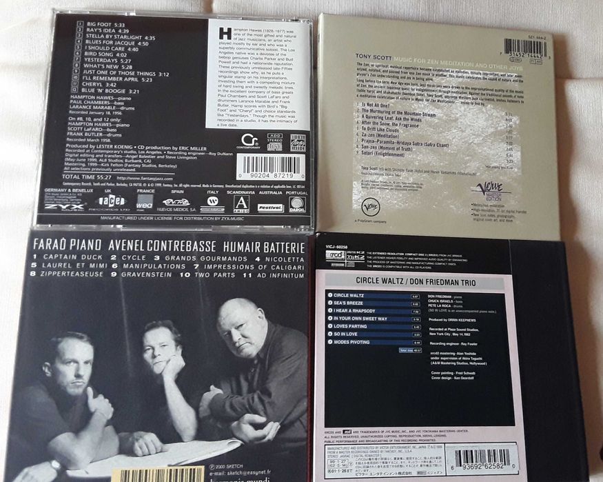 4 cd's de Jazz originais
