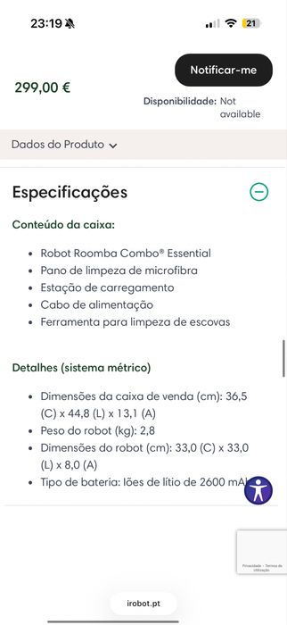 Irobot Essencials