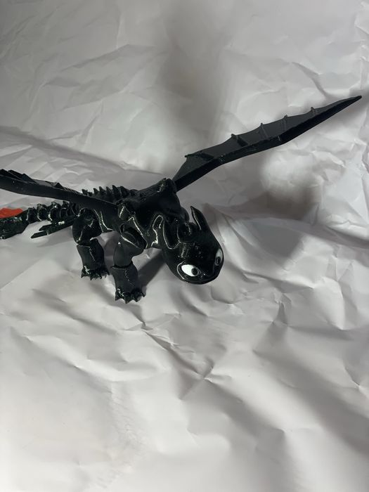 Нічна фурія ( беззубик) кольоровий друк на 3д принтері