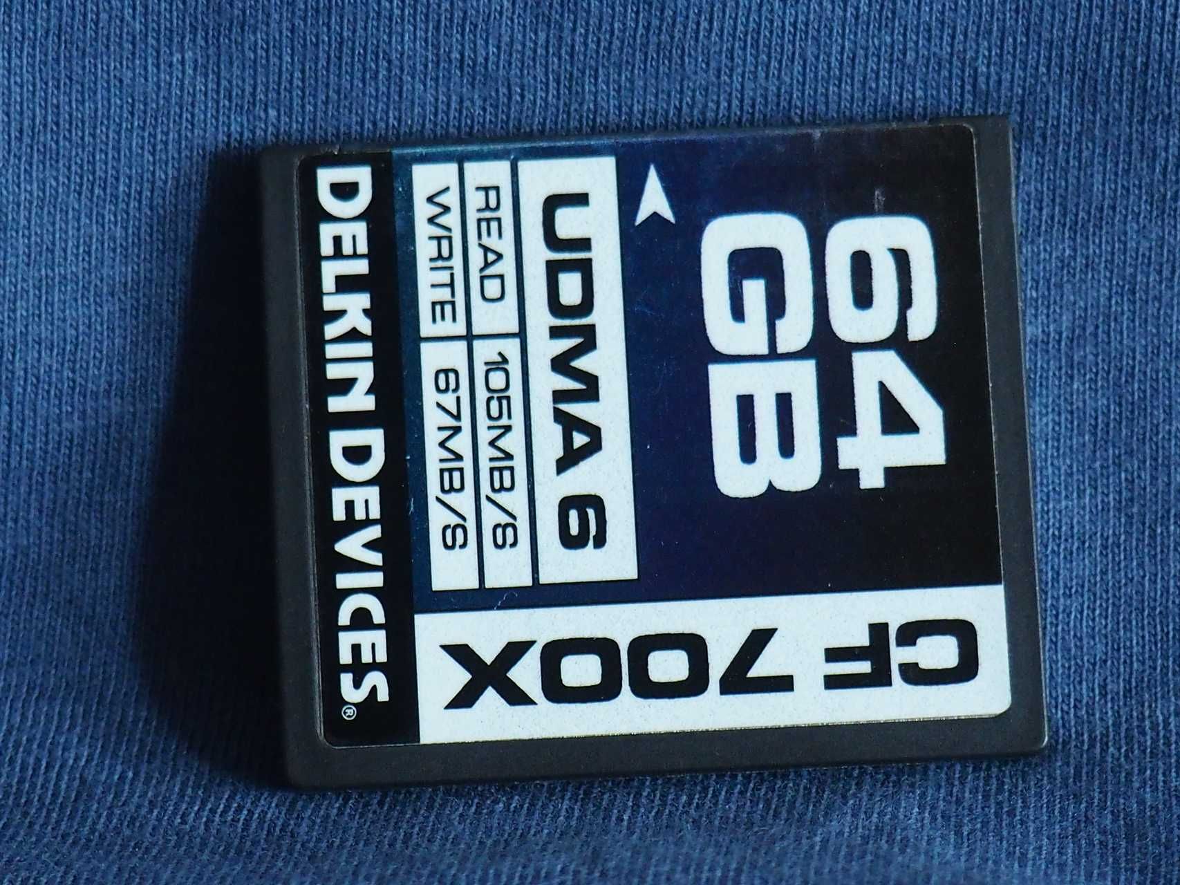 Karta pamięci Compact flash CF memory card Delkin Devices 700x 64Gb.