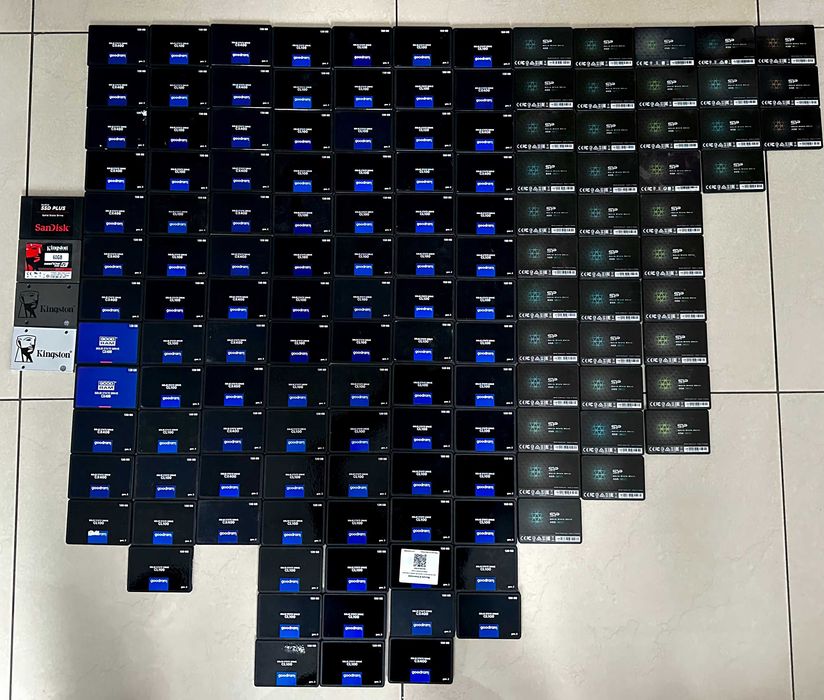 ssd диск goodram, kingston, - рабочие на 128gb-цена 350грн-шт.