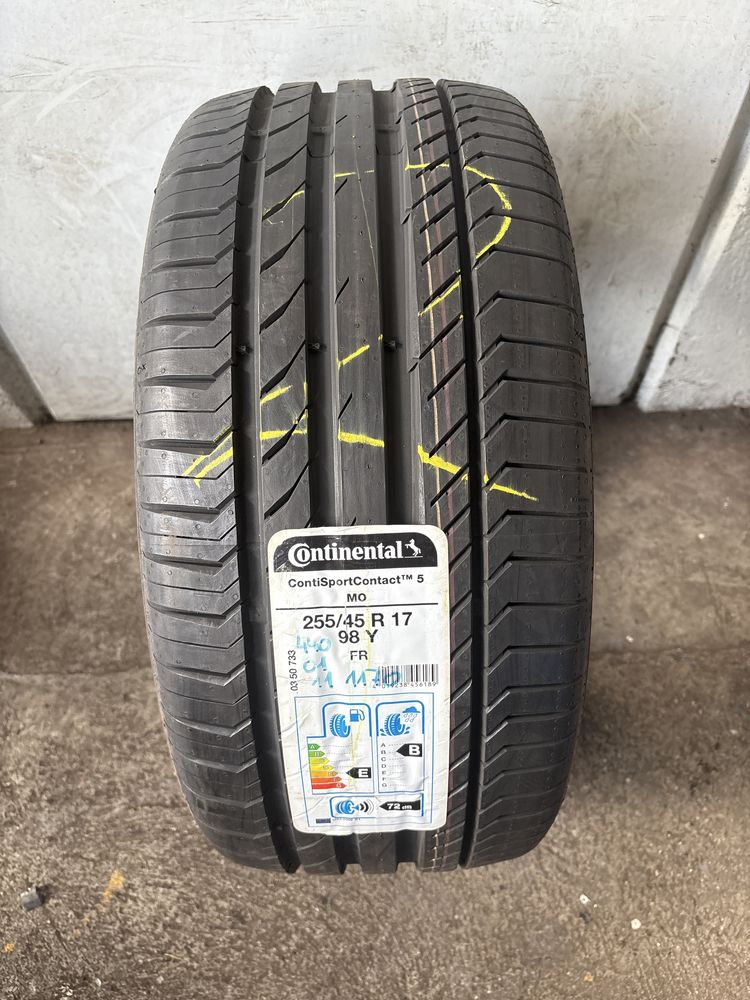2x Opony Nowe Continental ContiSportContact TM5 255/45R/17 98Y