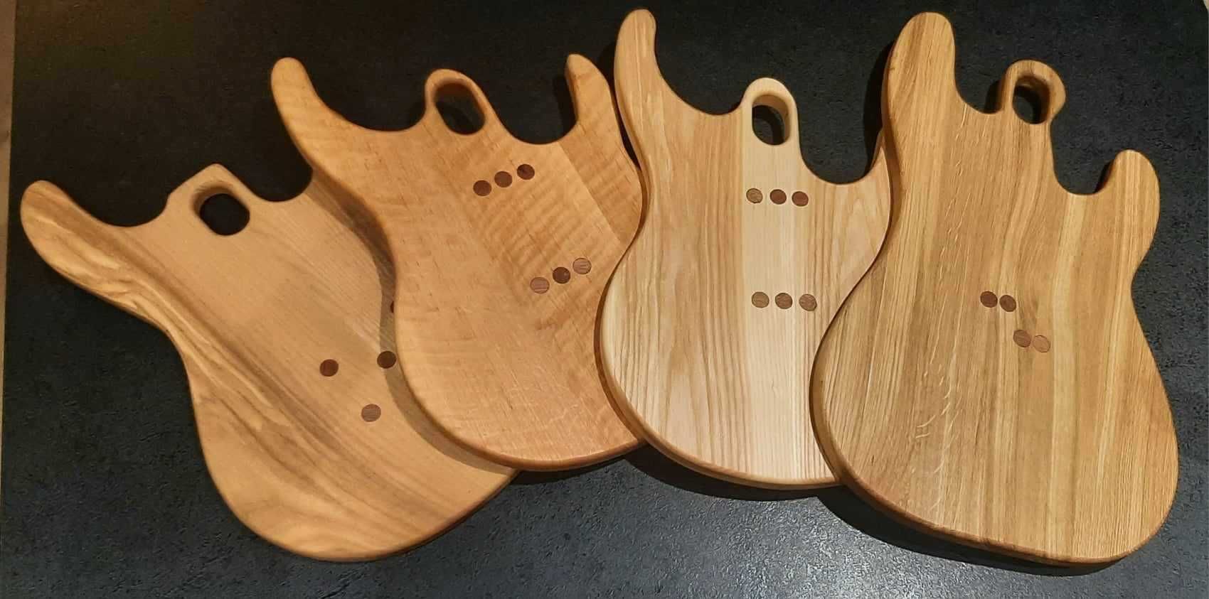 Deska "gitara basowa typ PB " do serów, wędlin prezent dla muzyka