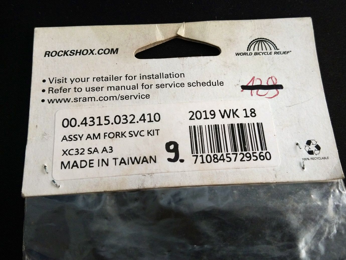 Nowe uszczelki Rock Shox XC32 Service Kit, numer 00.4315.032.410