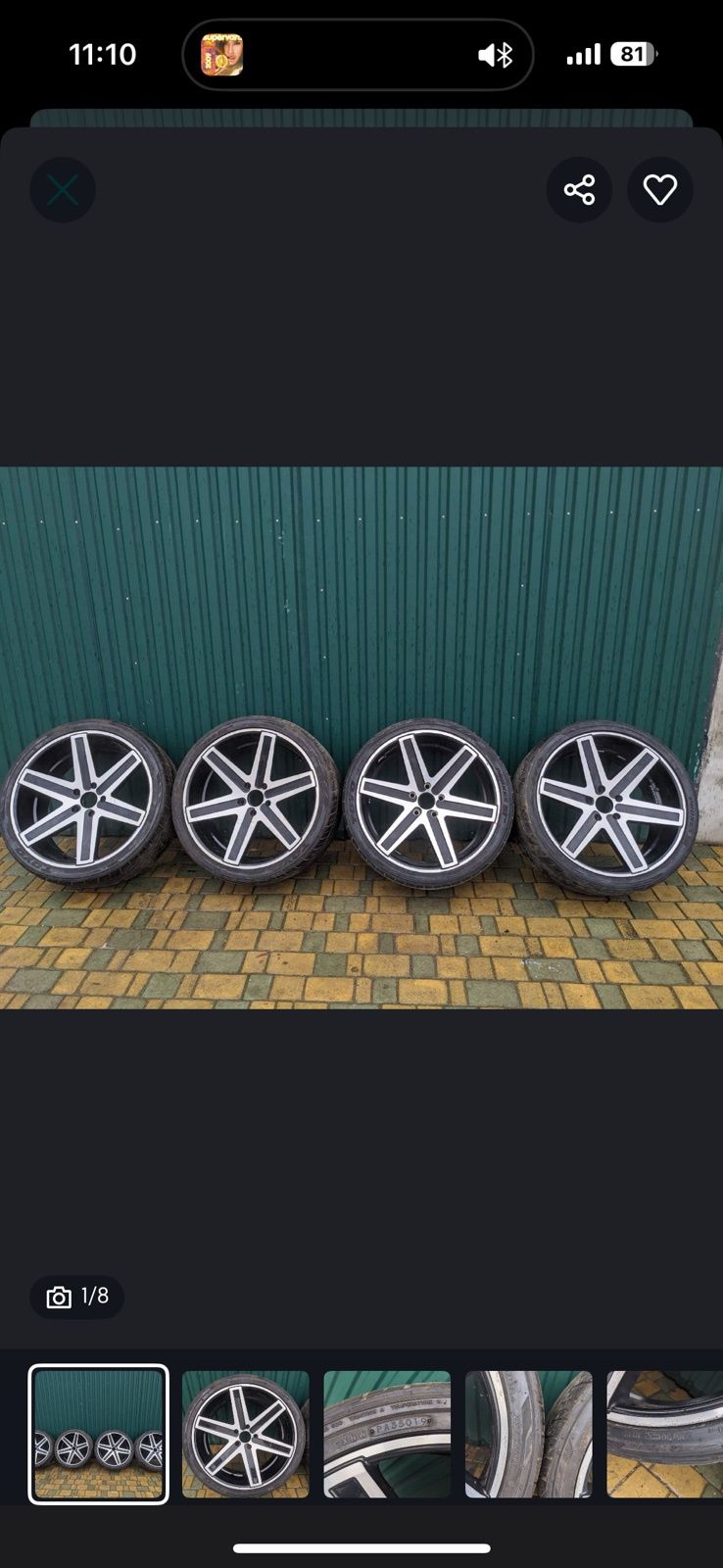 Диски з резиною 22"  5 /112