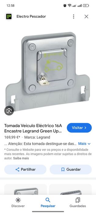Tomada para carro eléctrico