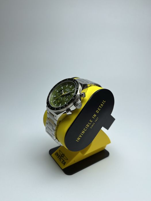 Invicta 49380, invicta speedway, чоловічий годинник зелений циферблат