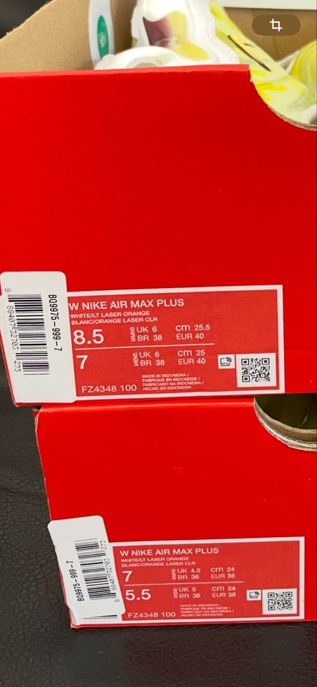 Оригінальні кросівки Nike Air Max Plus TN FU4348-100