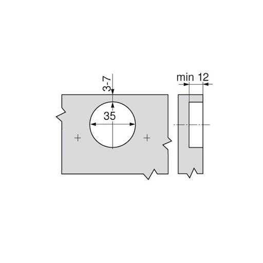 Петли мебельные Blum Clip TOP 79А9658.Т MB45+ V50 NI