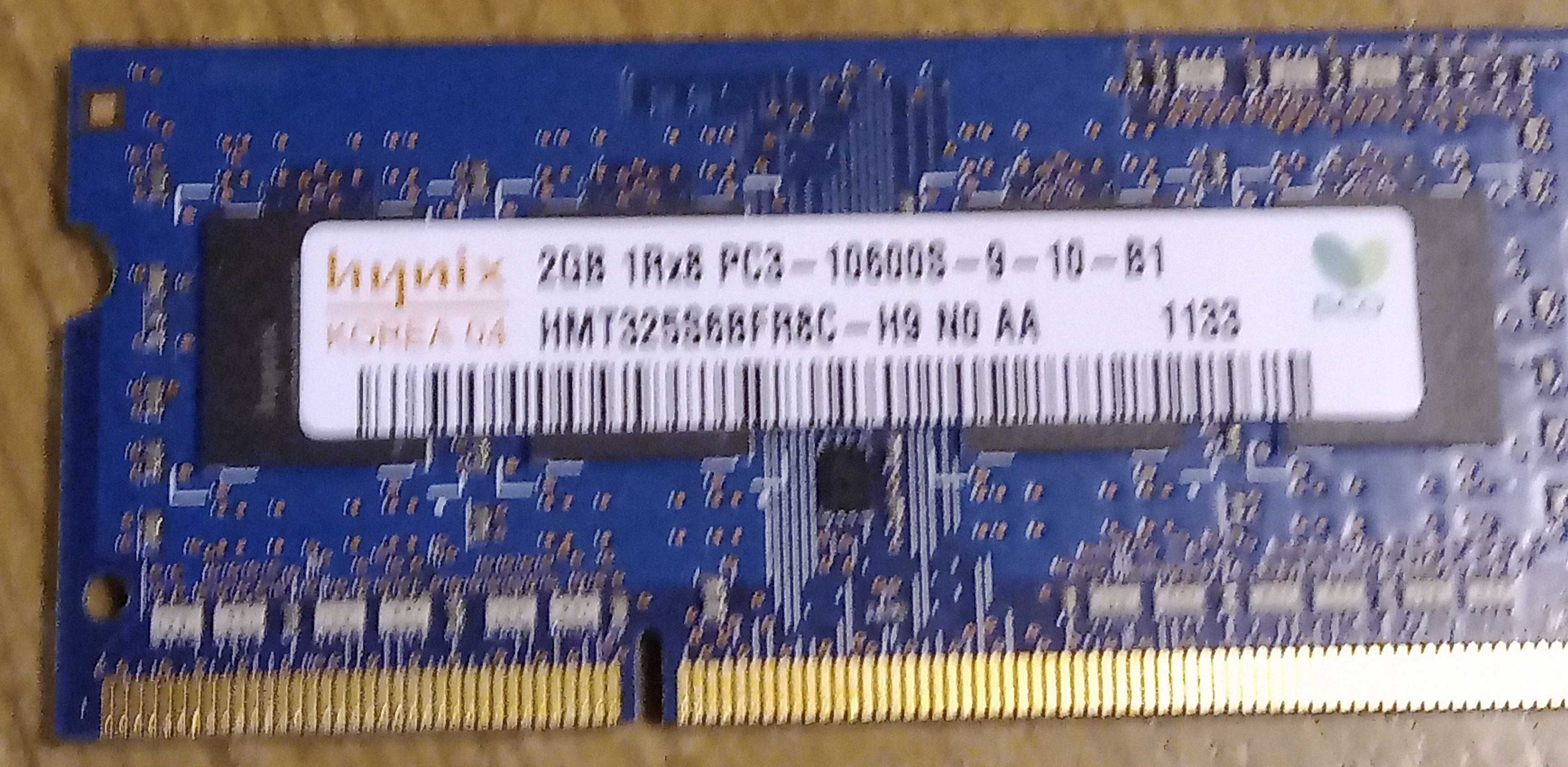 Память для ноутбука 2GB PC3-10600S