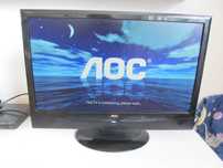 Telewizor AOC 2490Fwt- LCD TV- 24 " cale. Brak pilota, Sprawny Full HD