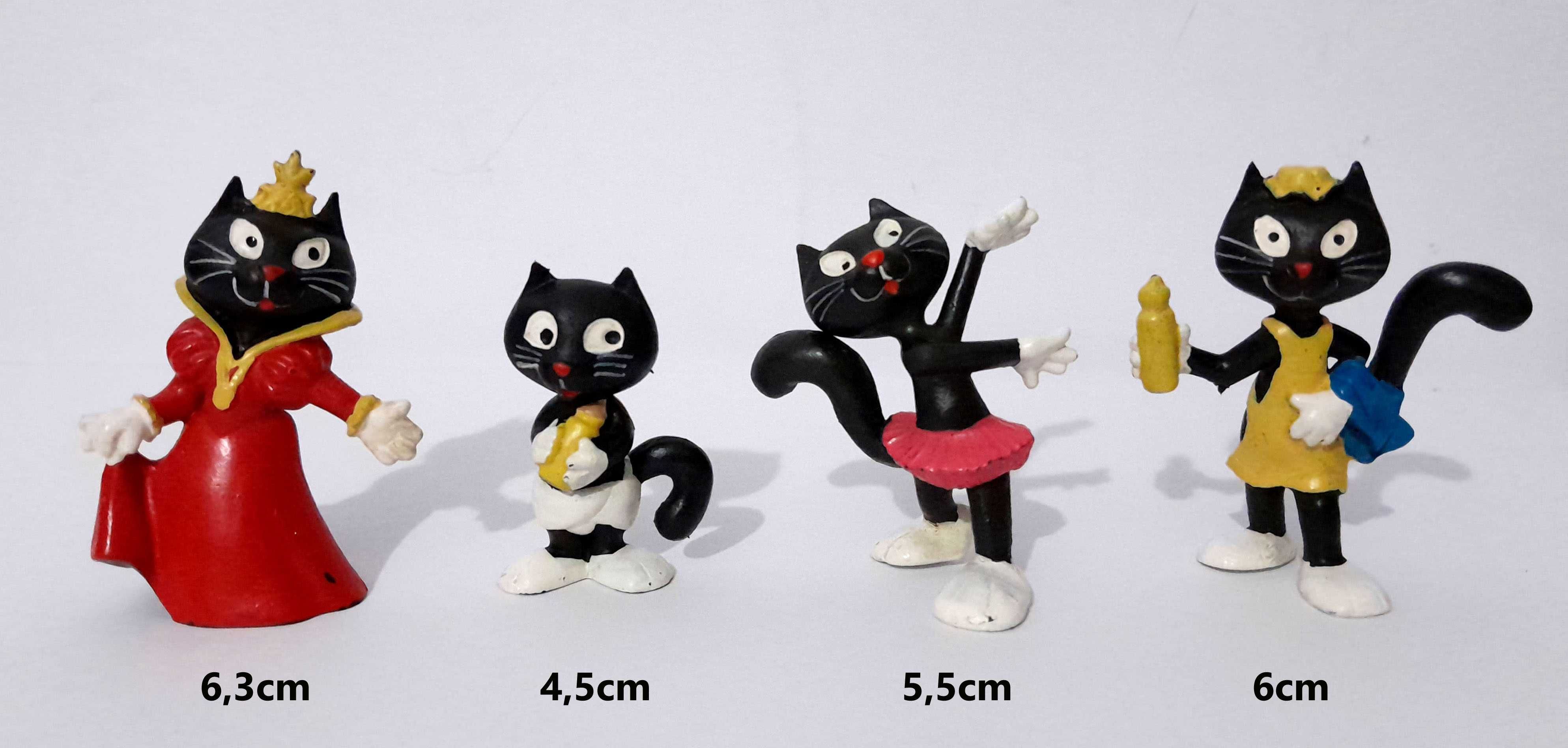 4 Bonecos Haribo - Katinchen (Gatos pretos) dos anos 80