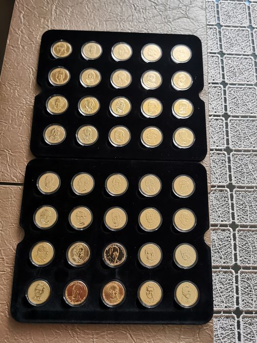 Amerykańskie dolary prezydenckie.