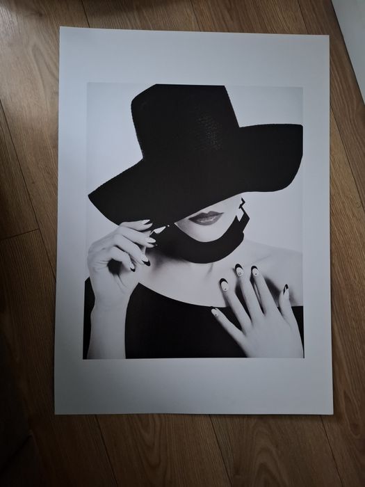 Plakat obrazek czarno biały 50x70cm