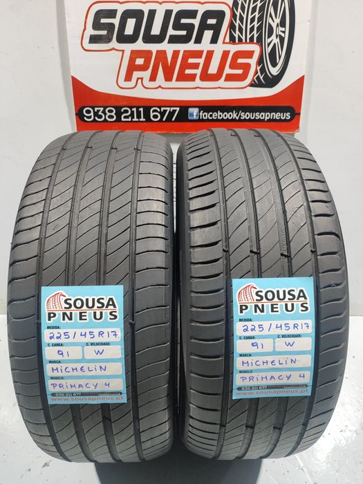 2 pneus como novos 225-45R17 Michelin - Oferta dos portes