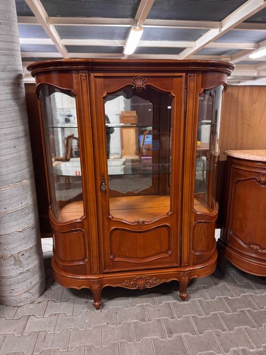 Jadalnia Ludwik zestaw mebli komoda marmur witryna rozkładany stół