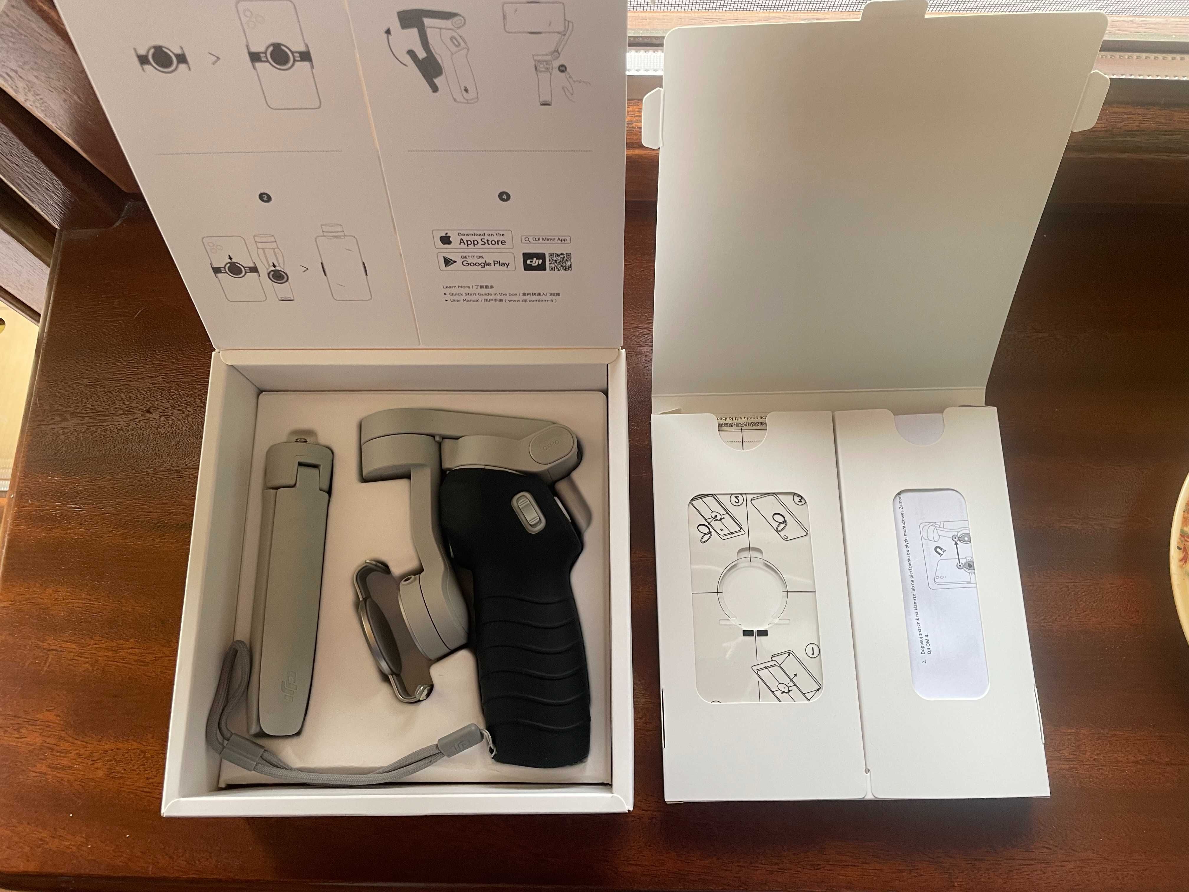 Gimbal do smartfona DJI Osmo Mobile 4 (OM 4) + dodatkowe akcesoria