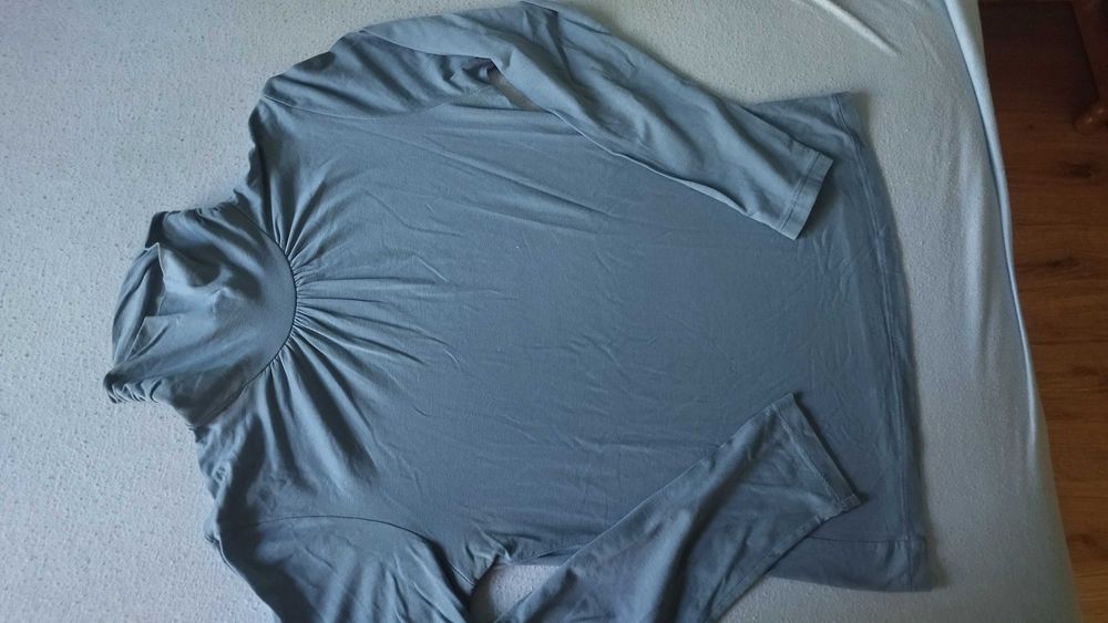 Pół golf niebiesko szary damski