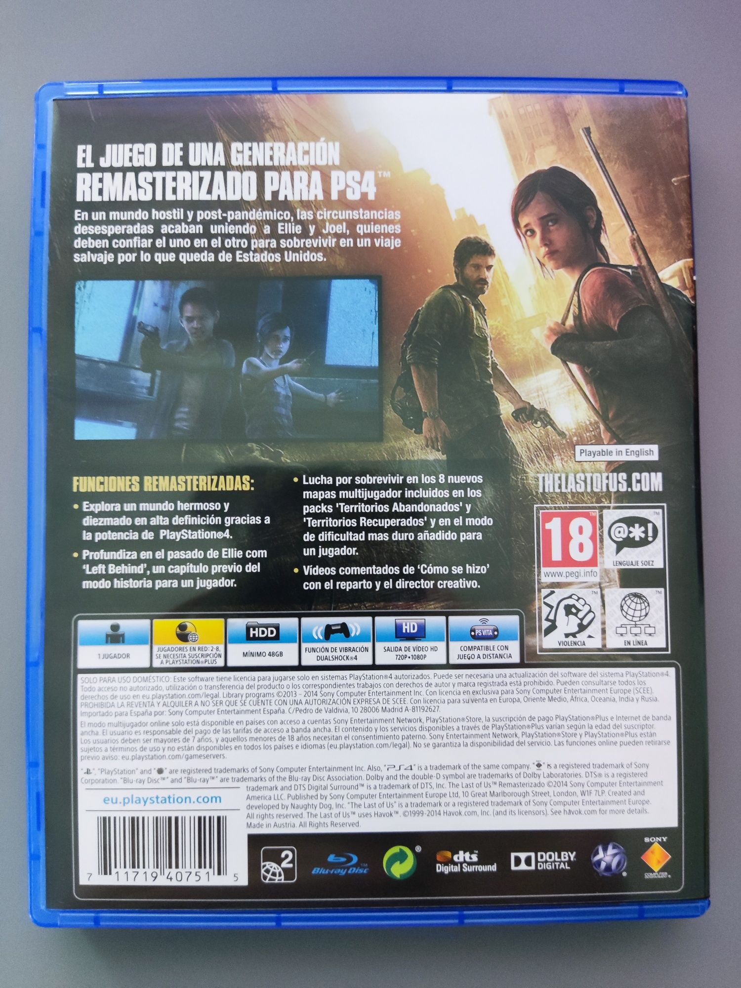 [PS4] The Last of Us: Remasterizado COMO NOVO
