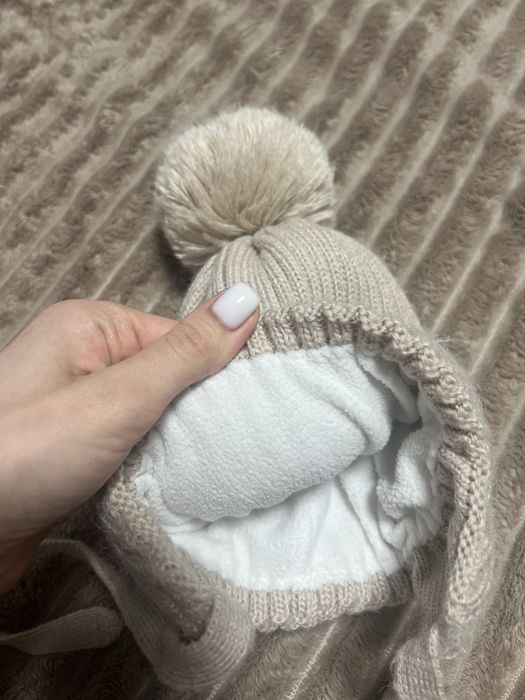 Зимова шапка та шарф/зимовий комплект на дівчинку