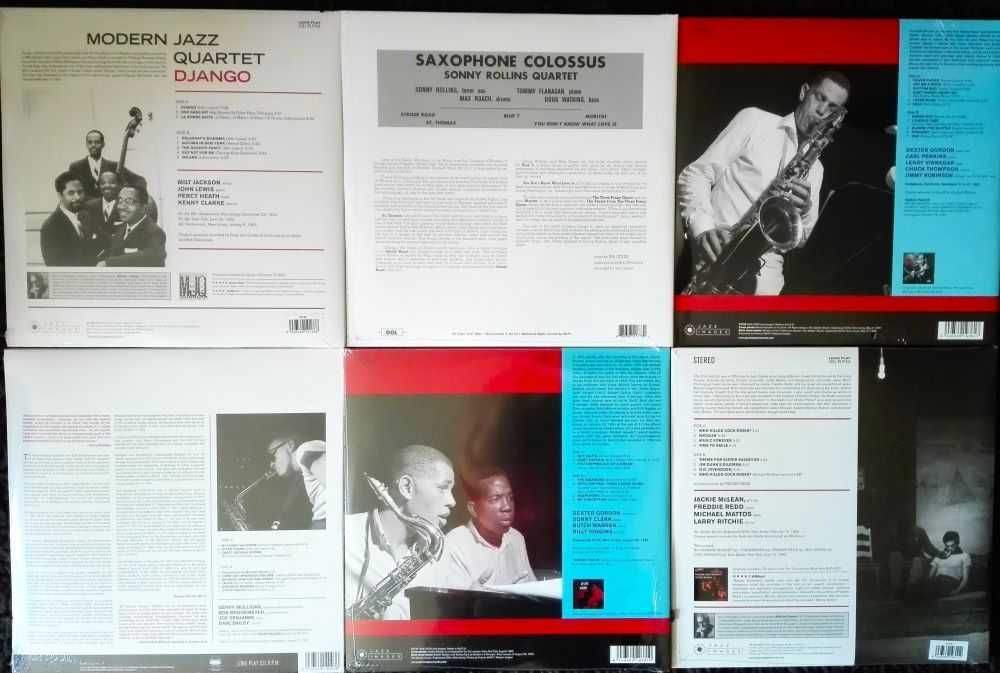 Vinil Jazz: Dexter Gordon, Jackie McLean, GerryMulligan, Sony Rollins