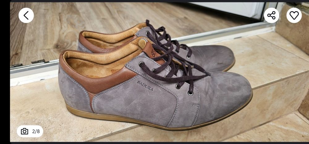 Męskie buty marki Badura rozmiar 45 wkładka 31cm