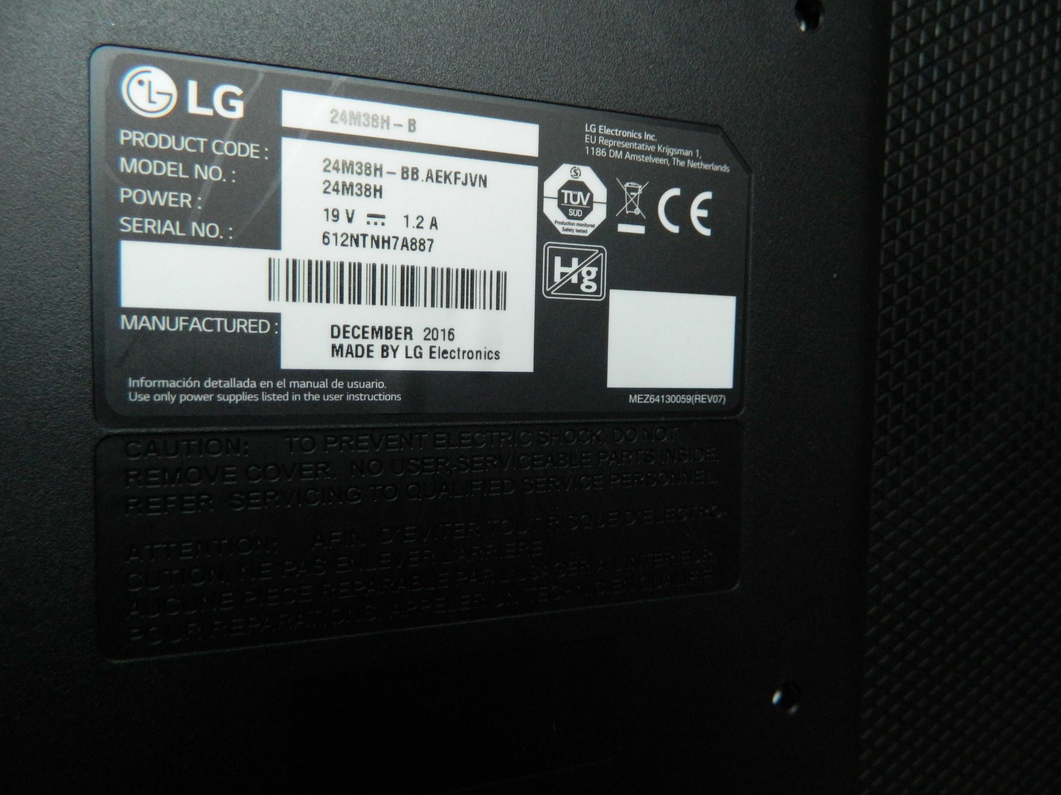 Monitor LED LG 24M38H-B 23,6 " 1920 x 1080 px TN