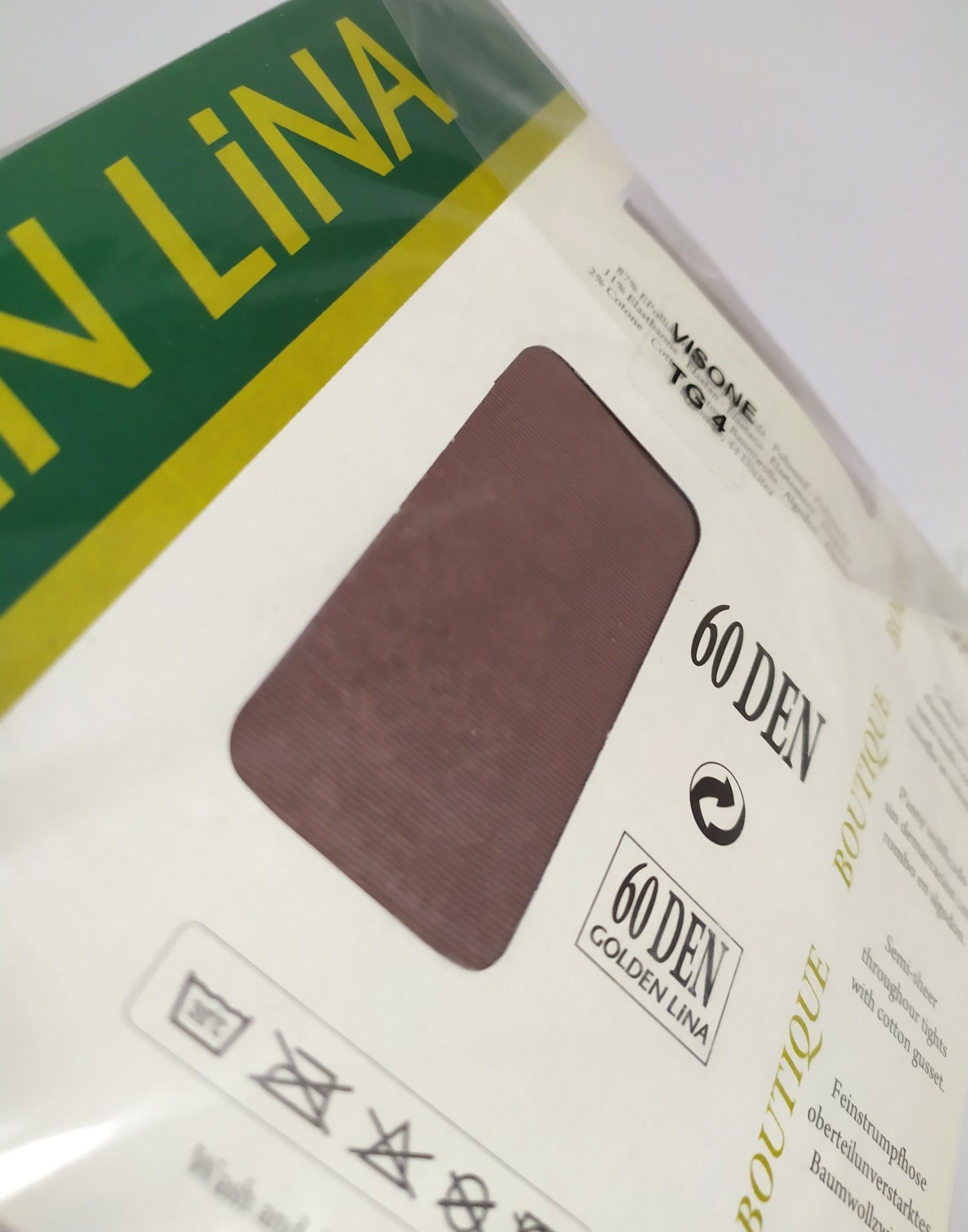 VISONE 60 DEN Жіночі щільні колготки Golden Lina 60 den. з лайкрою.