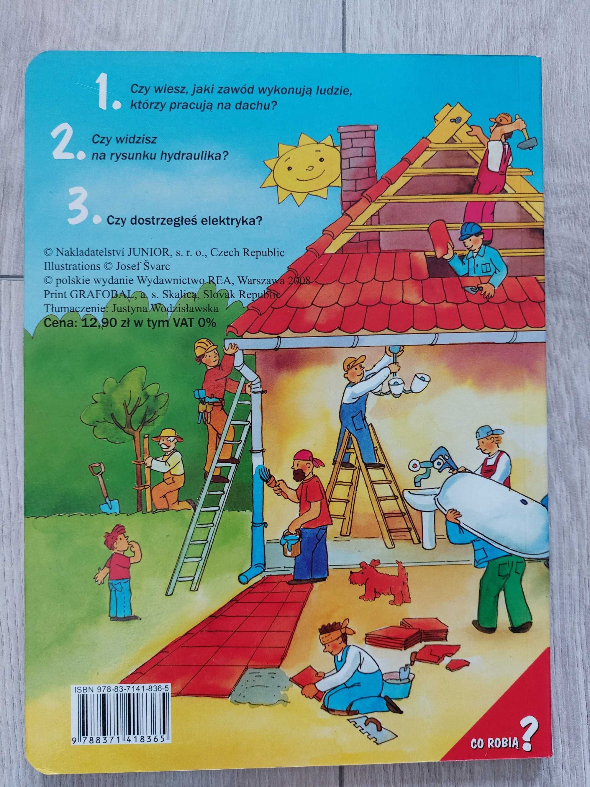 Książka edukacyjna dla dzieci "Co się dzieje na budowie?"