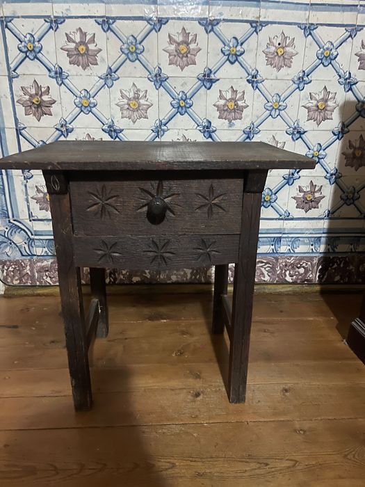 Conjunto 3 peças em madeira maciça