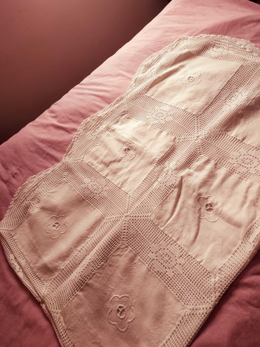 Toalha de banquete em linho.