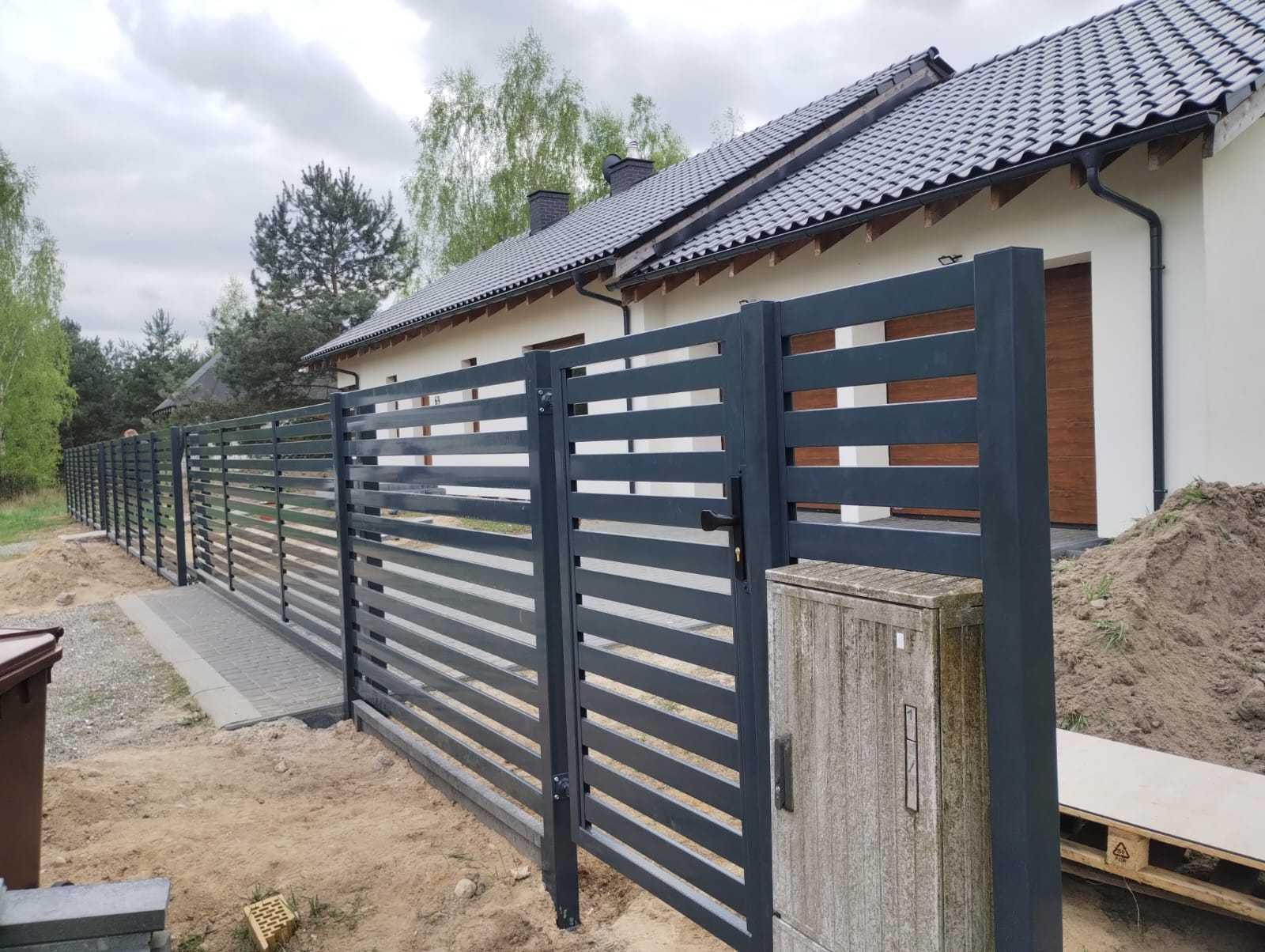 Ogrodzenie frontowe, front ozdobne, palisada listwa listwy