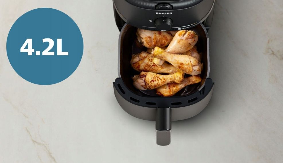 PHILIPS Frytkownica Beztłuszczowa Duża 12 Programów Gotowania Prezent