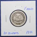 Moeda 20 Centavos 1921 P Aberto