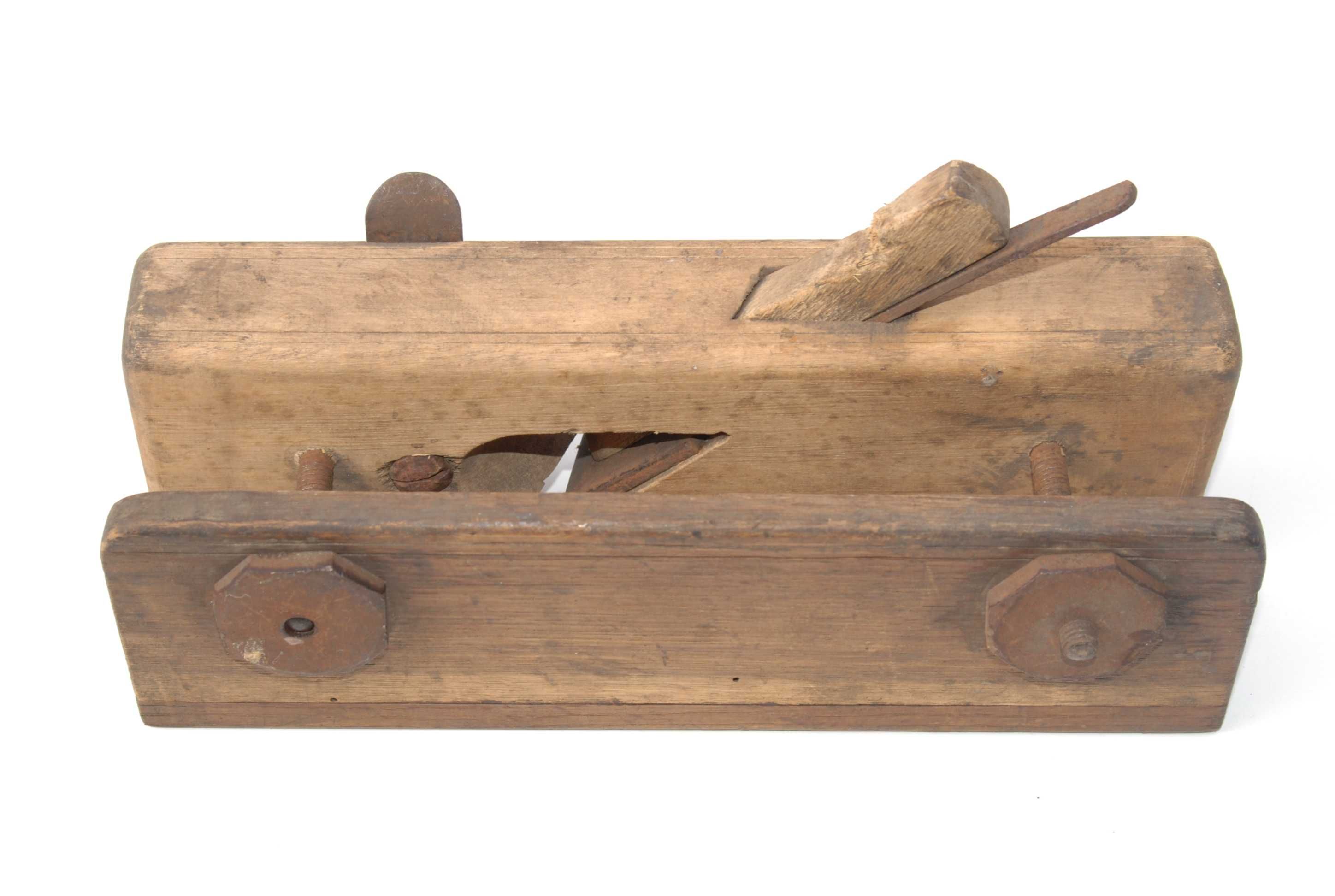 Stary przedwojenny drewniany strug hebel ostrze 41 mm unikat