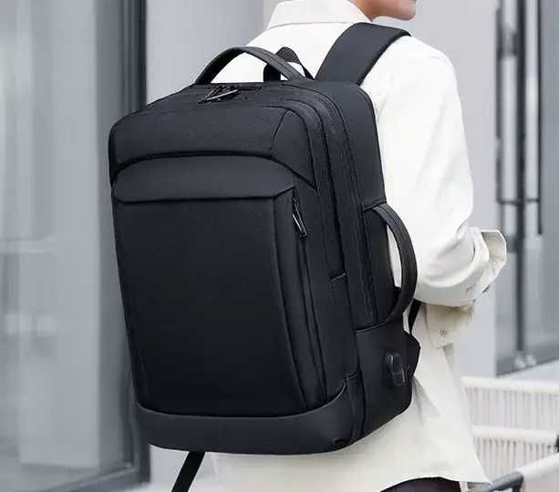 Рюкзак-валіза Norden 1895 Чорний з Розширенням Міський Чоловічий