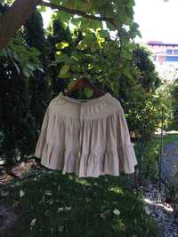 Spódnica/spódniczka/mini/skirt beż/beżowa/beige Angell polska markaS/M