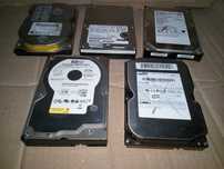 винты старенькие для ПК_HDD 3.5'' IDE 4 шт. + SATA 1 шт (1 лотом)
