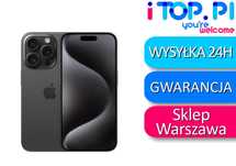 iPhone 15 Pro 256gb eSIM Czarny Sklep Warszawa Gwarancja 12 miesięcy