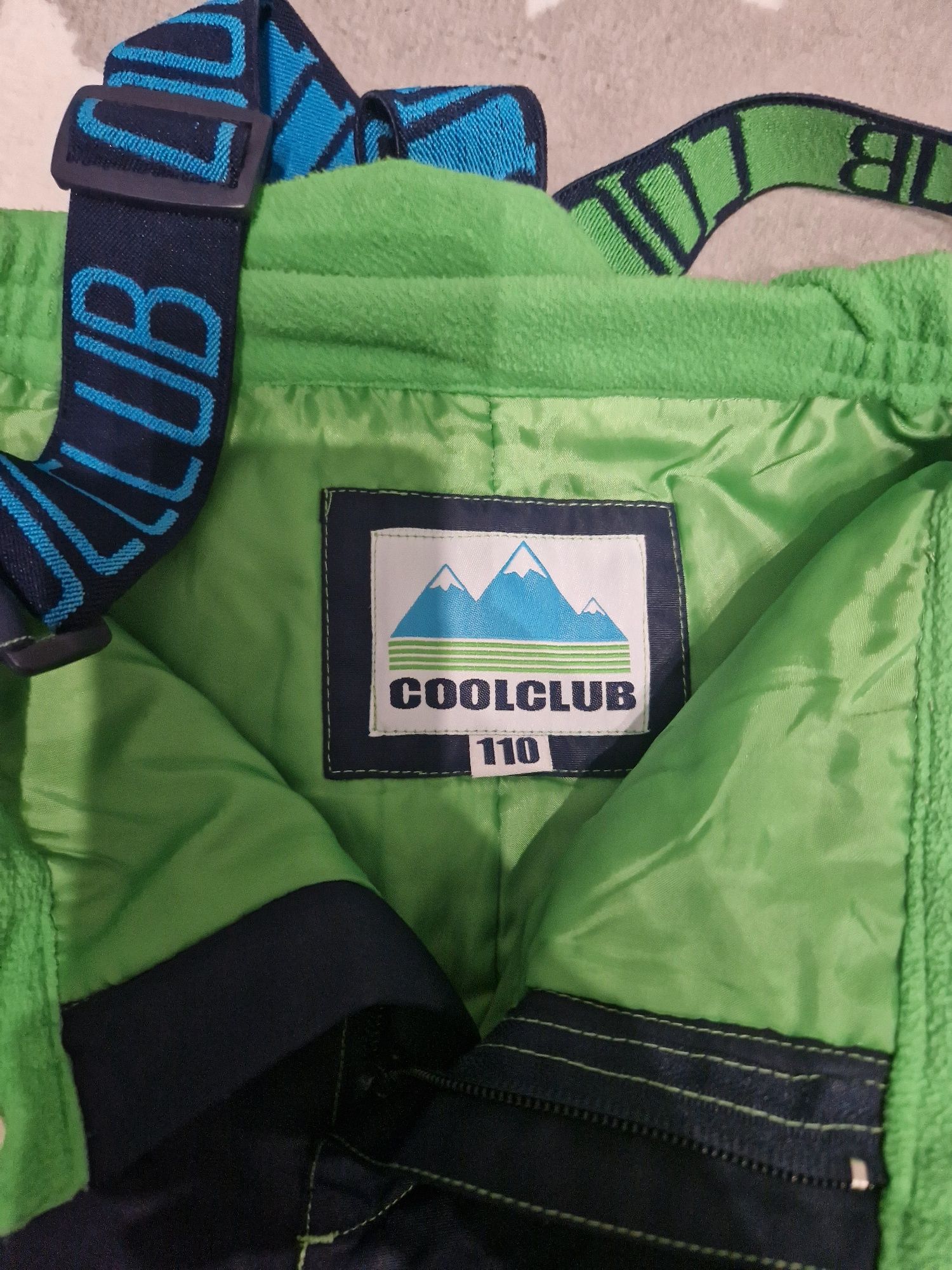 Spodnie zimowe narciarskie rozmiar 110 Cool Club