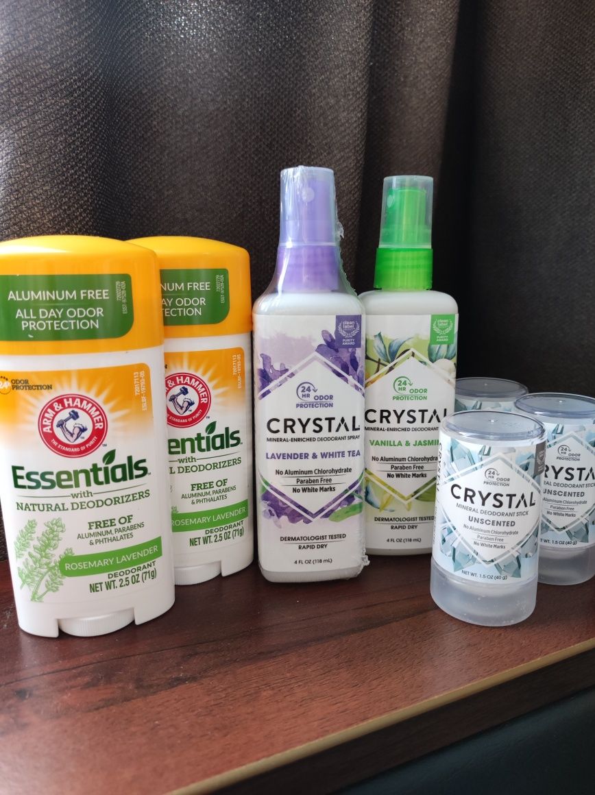 Натуральний дезодорант Crystal спрей та Essentials