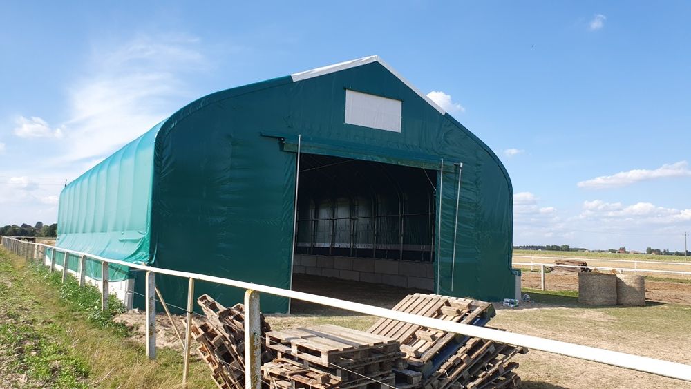 Hala łukowa 12x20x6,3 bele namiotowa wiata magazyn hangar