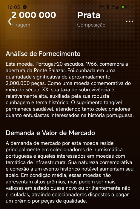 Moedas antigas Portugal