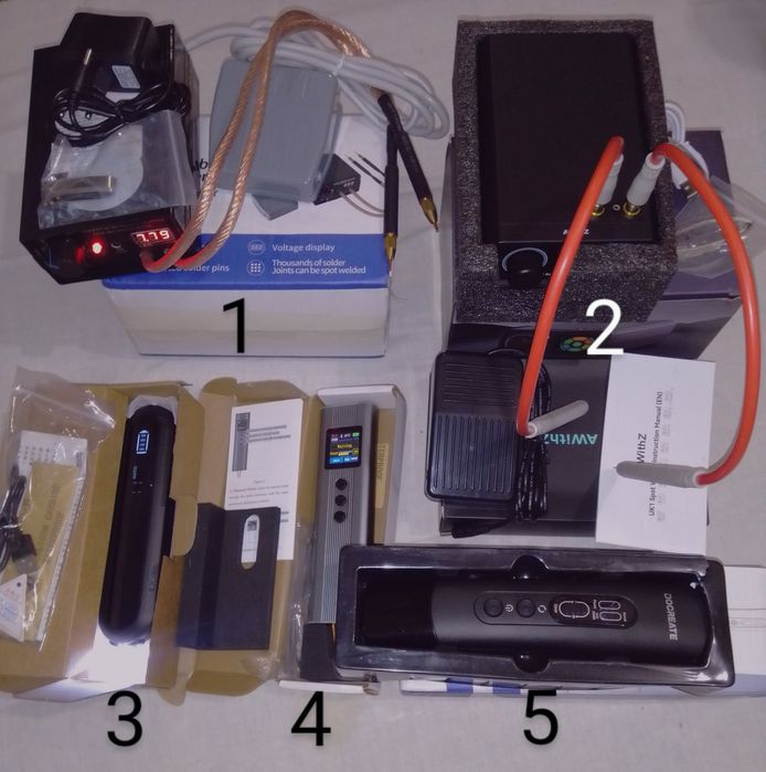 Точечна сварка для 18650 комплект расходников для сварки