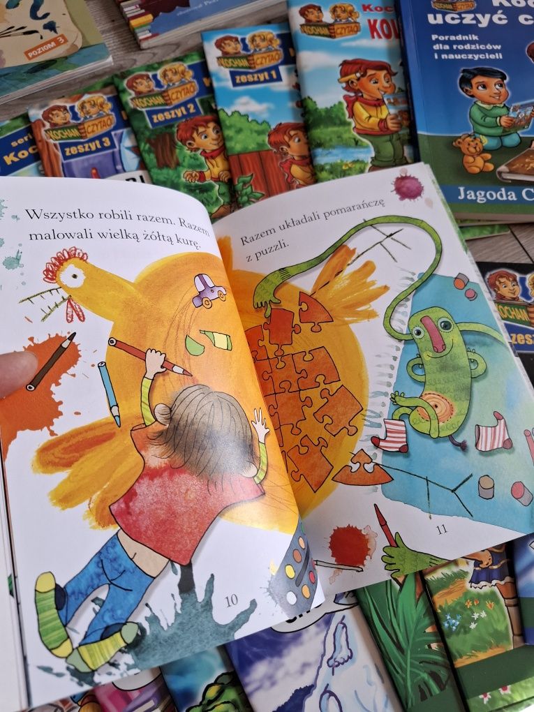 Kocham czytać czytam sobie książki do nauki czytania